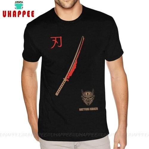 Mens Hattori Hanzo Kill Bill Samurai Swords Japan Cool Action Wholesale T Shirts Big Size For Boyfriend Cheap Tshirt