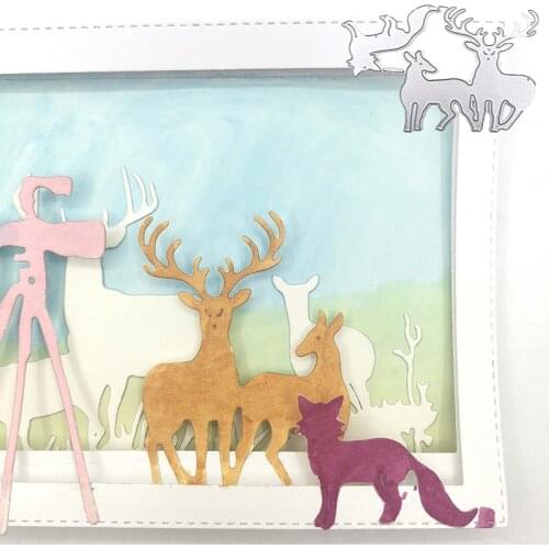 Julyarts Deer Wolf New Dies for 2020 Craft Dies New Arrivals Stencil Scrapbooking Photo Album Card Paper Embossing Craft DIY
