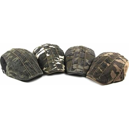 2019 Spring Summer Newsboy Caps Men Camouflage Cotton Flat Peaked Cap Women Painter Beret Hats 20