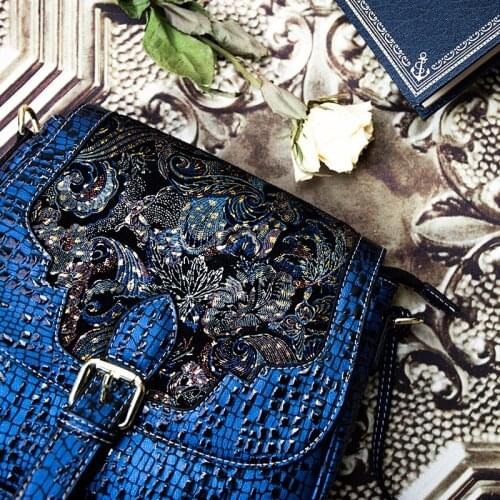 2019 Fashion Laura Vita Retro Luxury Women Bags Design PU Leather Shoulder Bag Crossbody Bag