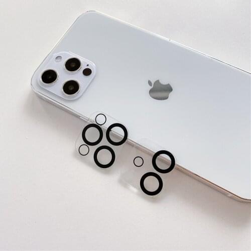 NEW Clear Transparent Lenses Protector For iPhone 12 Mini Pro Max Camera Lens Screen Protector Ring Cover Case