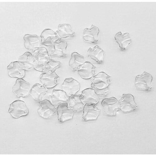 New arrival! Clear Acrylic Petal Shape Beads for HandMade Bracelet Necklace Earrings parts Jewelry Findings DIY Accessories
