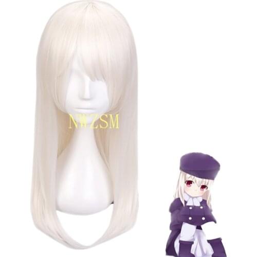 Fate/kaleid liner Illyasviel von Einzbern Wig Cosplay Costume Fate stay night Women Heat Resistant Synthetic Hair Role Play Wigs