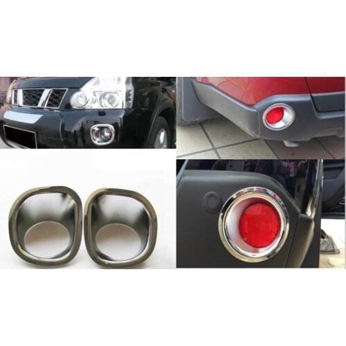 For Nissan X-Trail X Trail T31 2008 2009 2010 2011 2008 2009 2010 ABS Chrome Front and Fog Light Lamp Cover Trim