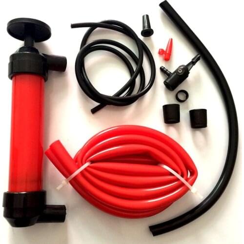Portable Vacuum Pump Manual Oil Pump Tube Car Hose Liquid Gas Transfer Sucker Suction Oil Change Hand Syringe Fuel Extractor