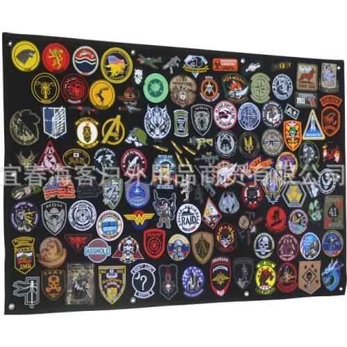 Storage display poster armor armband finishing cloth wall display hook Tactical military Patches Army Embroidery Patches
