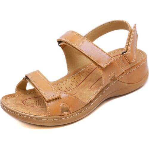 Premium Orthopedic Open Toe Sandlas Portable Soft Breathable Shoes Wear-resistant Non-slip Soles For Summer Beach