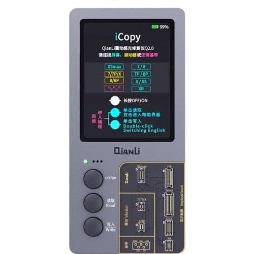 Qianli iCopy LCD Screen Repair Programmer Vibrating Motor for iPhone XR XSMAX XS 8P 8 7P 7 Vibration/Touch/Photosensitive Repair