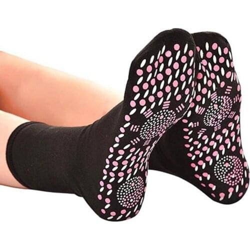 Puimentiua Self-Heating Health Care Socks Magnetic Therapy Breathable Foot Care Warm Socks Winter Warm Massage Socks Pression