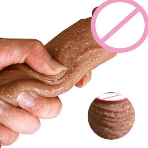 Realistic Dildo Vibrator Strapon Skin Feeling Artificial Penis With Suction Cup Female Masturbation Sex Toys Big Dildo For Women