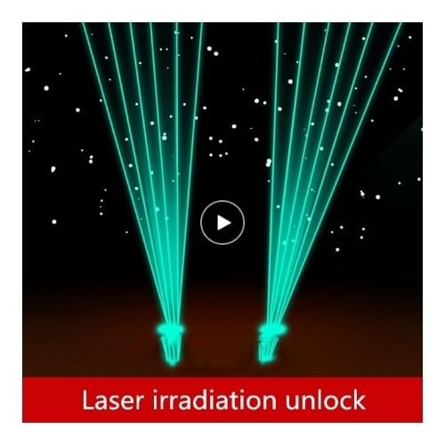 Real life escape room props games laser Unlock Laser irradiation The receiver will unlock after a certain number of times