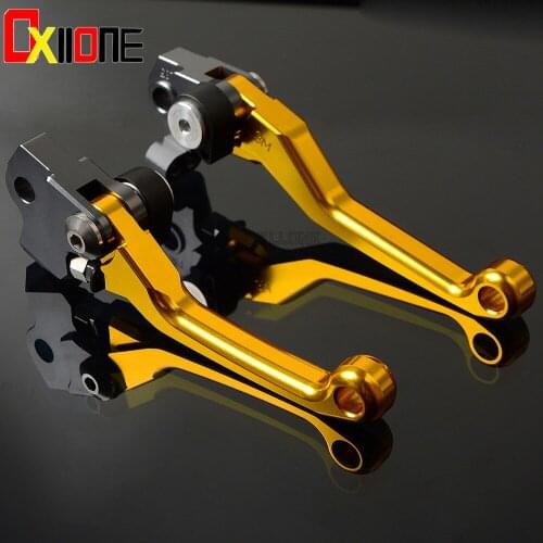 With logo CNC Motocross motorcycle Pivot Clutch Brake Lever For husqvarna TC125 TC250 TC 125 250 TE125 TE 125 2014 2015 2016