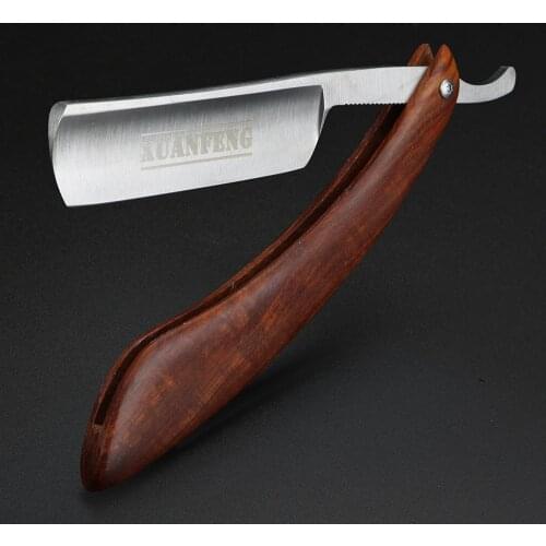XUAN FENG Old-fashioned razor razor manual sandalwood handle shaver razor haircut shaver