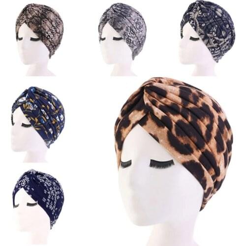 Women Soft Floral Print Cotton Women Turban Fashion Banadana Cancer Headwrap Comfortable Chemo Caps Head Wrap Hair Accessories