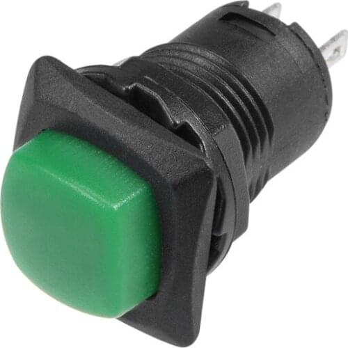 UXCELL 10Pcs 12mm Momentary Switches Plastic Mini Round Push Button Switch SPST Nomally Open Electrical Equipment Green Or Red