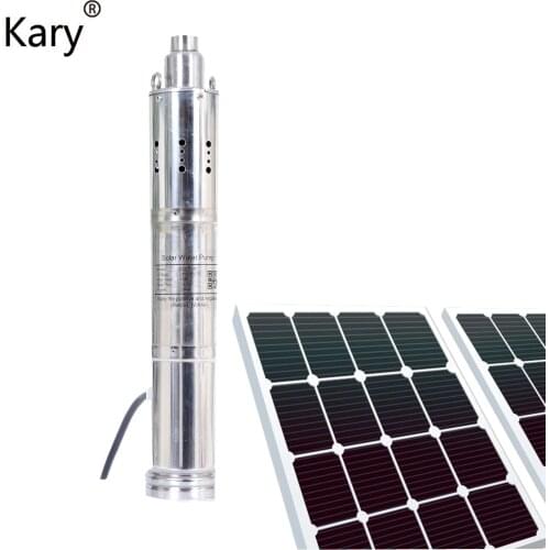Kary Great&wonderful 3 inch 24v submersible water pumps 1.28 inch outlet dc solar bore irrigation pump max 40m lift