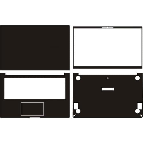 Carbon fiber Vinyl Laptop Sticker Skin Decals Cover Protector for Asus M4600i S433f 14"