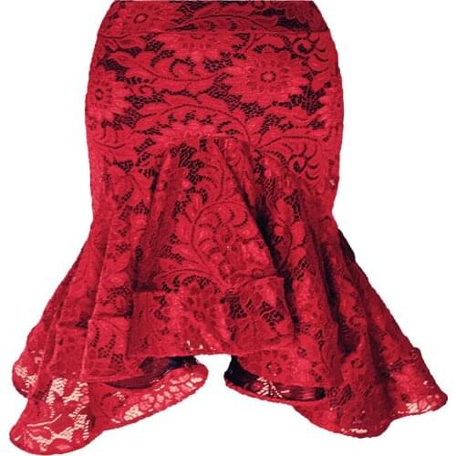 Latin dance SKIRT lace thin fabric hip packs vivid skirt hem fish bone hem latin skirt fishtail hem