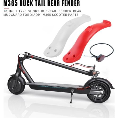 Electric Scooter Rear Wheel Mudguard Fender with Taillight Durable Electric Scooter Rear Fender Rear Lights for M365/M365 Pro