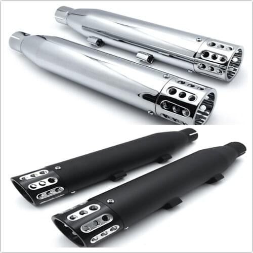 Aftermarket Motorcycle Parts For 2014-2018 Harley Davidson Sportster Steel 3" Slip-On Exhaust Muffler Pipe Racing Cap 2016 2017