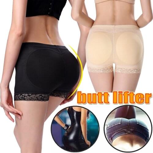 Women Body Shaper Seamless Bum Lifter Fake Ass Padded Panties Lace Hip Enhancing Underwear Shapewear Sexy Lingerie