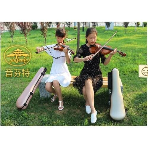 4/4 Violin Case Compound material Case Strong Light New Black Yinfente Waterproof bag music bag Reticule Password lock