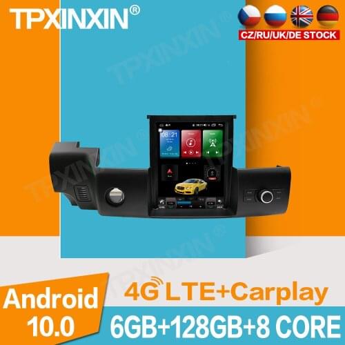 6+128G For Land Range Rover 2010 - 2014 Tesla Stereo Android 10.0 Car Radio Player Auto GPS Navigation Multimedia Video 4G SIM