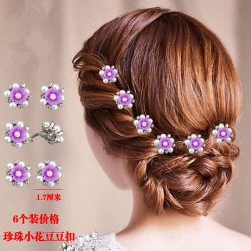 60 Pcs Crystal Flower Hair Decoration Buckle Clip Swirl Spiral Twist Hairpins Tiara Bridal Wedding Jewelry Accessories