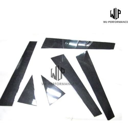 A4 B8 B9 High Quality Carbon Fiber Car B-pillar C-pillar Patch For Audi A4L B8 B9 Car Body Kit 2009-UP