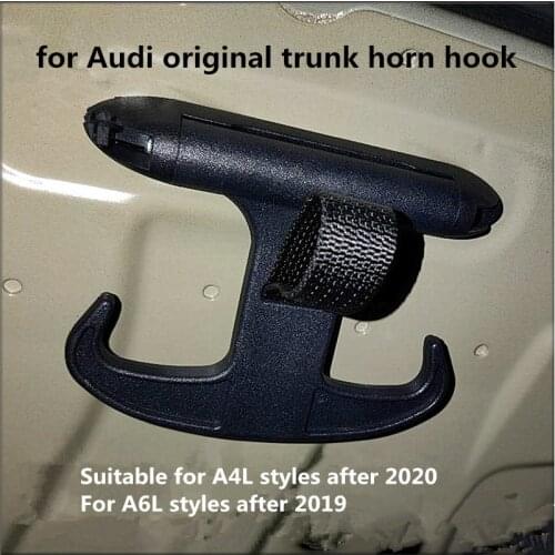 For Audi A4L A6L original trunk horn hook snap-on black rope with damping