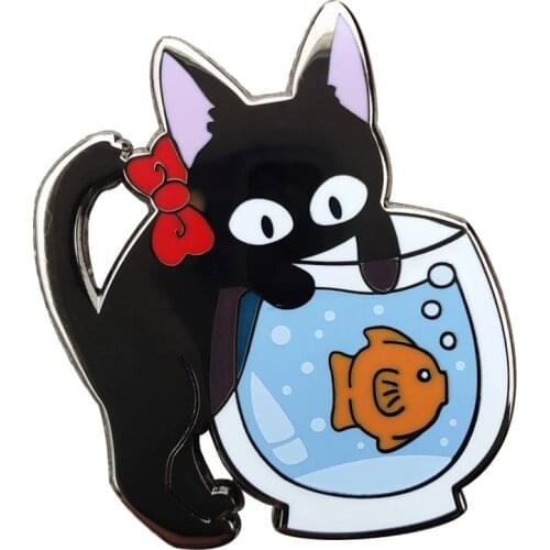 Kitten Trouble Maker Enamel Pin