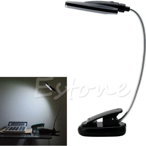 Flexible USB/Battery Power 28 LED Bulbs Light Clip-on Bed Table Lamp
