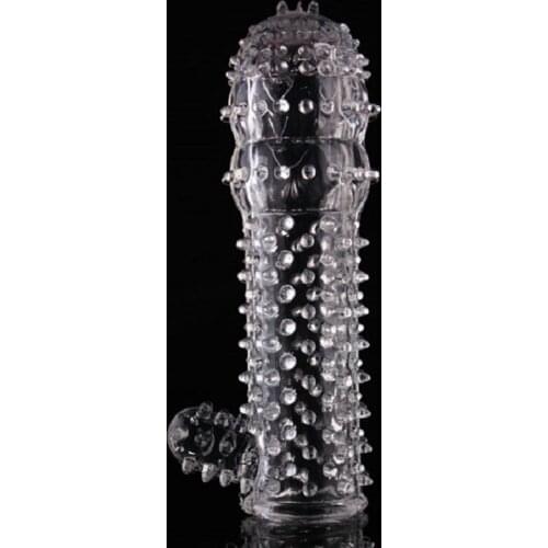 Crystal Cock Rings Reusable Condoms Penis Sleeve Penis Extension penis Cage Adult Sex Toys Cock Sleeve for men cock ring