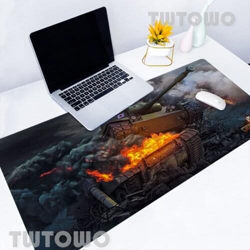 World Of Tanks Mouse Mat Desk Mat MousePad Keyboard Pad Mouse Mat Non-slip Natural Rubber HD Custom PC Desk Pad Mice Pad