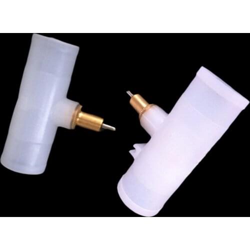 Rabbit drinking water Tee connector with Copper Nipple Drinking Fountains Rabbit Feeders Farm equipment 100 Pcs