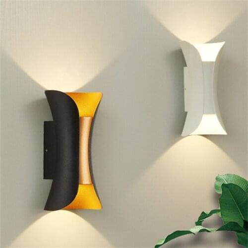 Led simple outdoor double head wall lamp 85-265V personality creative wall lamp KTV corridor aisle staircase exterior wall lamp