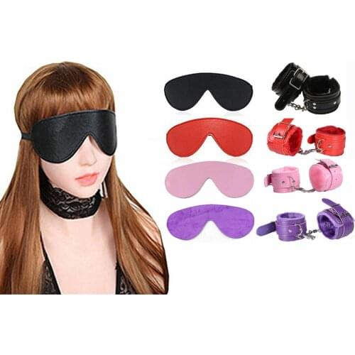 Manyjoy BDSM Adjustable PU Leather Plush Handcuff Ankle Cuff Restraints Bondage Sex Toy Restraints Sex Bondage Exotic Accessorie