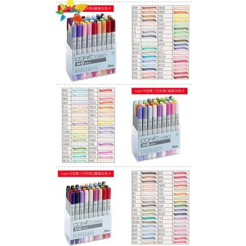 Japan Copic generation 1 2 marker 72 color design landscape 72A 72B Ciao 3 marker illustration architectural metallic marker
