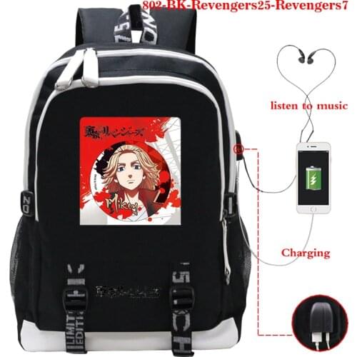 Men Women Backpack Boys Girls School Bag Tokyo Revengers Anime New Pattern Knapsack Teens Mochila Student Fashion Anime Rucksack