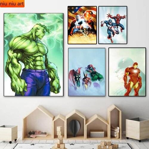 Marvel Avengers Spiderman Diamond Painting Diamond Inlaid Diamond Mosaic Diamond Embroidery Cross Stitch Kits Home Decor