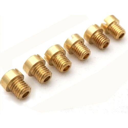 Pack of 6pcs 5mm M5 Main Jet Carburetor Jets for Dellorto Carb SHA PHBG NC T5 JNC Tomos A35 Targa LX Sprint Size from 40 to 200