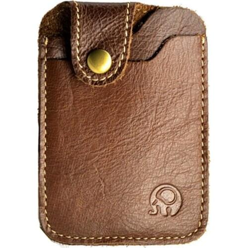 Slim Cowhide Genuine Leather Creadit Card Holder for Bank Cardholder Leather Cow Leather Package Bus Card Case