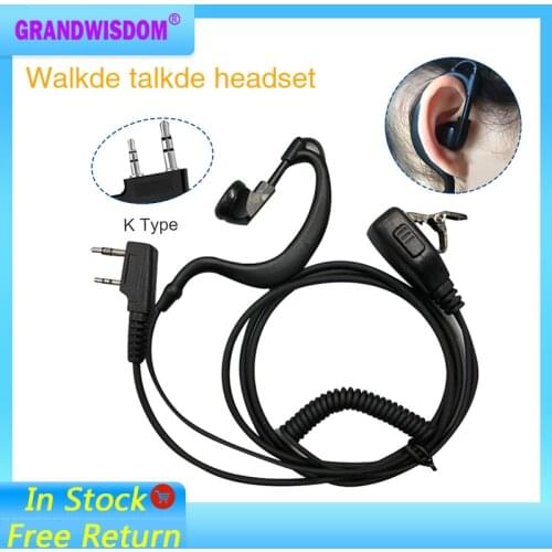 Police Ear Hook Earpiece Headset PTT Earphone for Midland Radio GXT550 GXT1050 GXT1050VP4 G5 G7 G225 Walkie Talkie