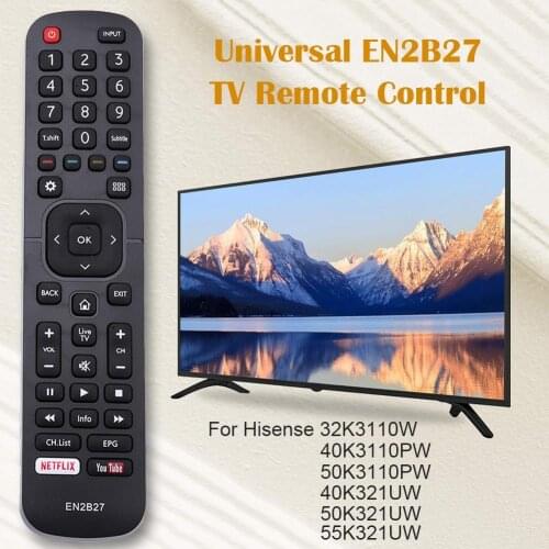 Smart Remote Control Replaceme TV Television universal remote control for Hisense 32K3110W 40K3110PW 50K3110PW 40K321UW 50K321UW