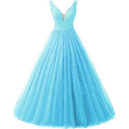 ANGELSBRIDEP Sexy V-Neck Quinceanera Dresses 15 Years Sexy Off-Shoulder Crystal Beading Formal Ball Gown 2021 Plus Size Hot Sale