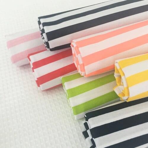 Stripe Series Printed Cotton Twill Fabric By Meters Pure Cotton Breathable Cotton Twill Fabric Material for DIY Sewing Patchwork