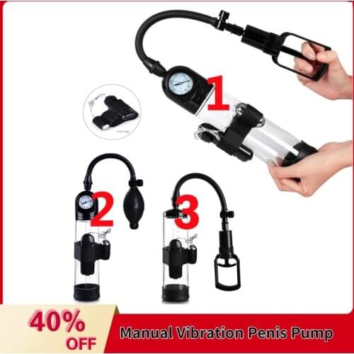 Sex Vibrating Penis Enlargement Penis Trainer Sucking Pump With Bullet Vibrators Belt Penis Extender Massager Masturbators Men