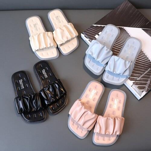 2021 New Girls Slippers Fashion Baby Flip Flops Casual Soft Bottom Outdoor Slippers Hot Children Non-slip Cute Waterproof Beach