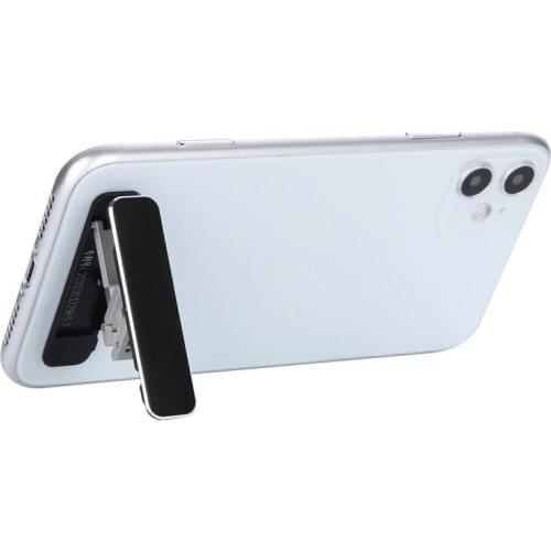Mini Metal Folding Phone Holder Aluminum Alloy Phone Holder Invisible Foldable Mobile Phone Stand Holder Widely Compatible