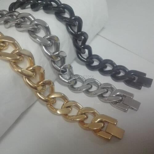 Heavy Huge 316L Stainless Steel Cuban Curb Chain Link Bracelet 15mm *8 inch For Men Gifts Jewelry